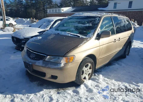 2000 Honda Odyssey Ex from USA, damaged, VIN 2HKRL1868YH575605